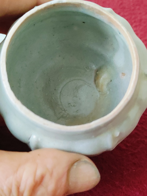 古玩陶瓷湖田窯蓋罐拍賣，當(dāng)前價(jià)格3600元