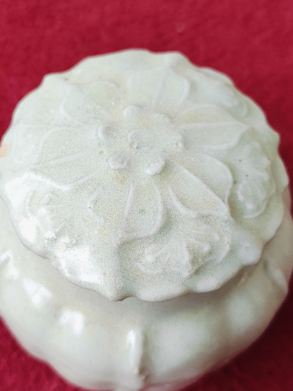 古玩陶瓷湖田窯蓋罐拍賣，當(dāng)前價(jià)格3600元
