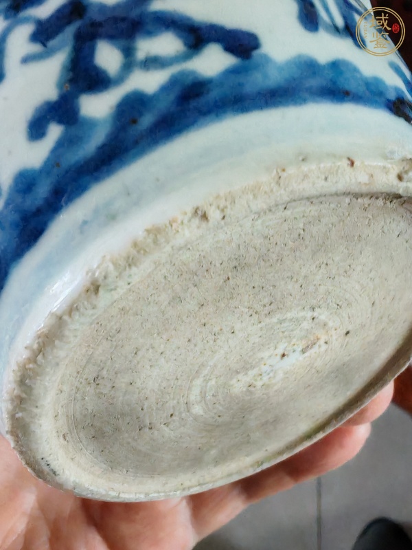 古玩陶瓷青花夔龍紋香爐真品鑒賞圖
