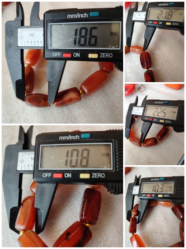 古玩玉器天然紅瑪瑙珠手串拍賣(mài)，當(dāng)前價(jià)格138元