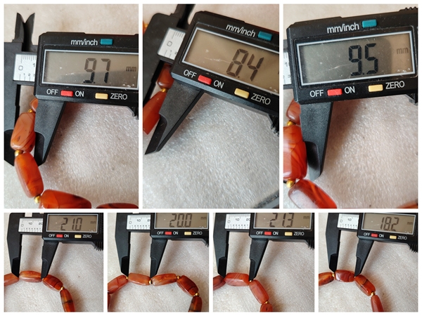 古玩玉器天然紅瑪瑙珠手串拍賣，當前價格138元