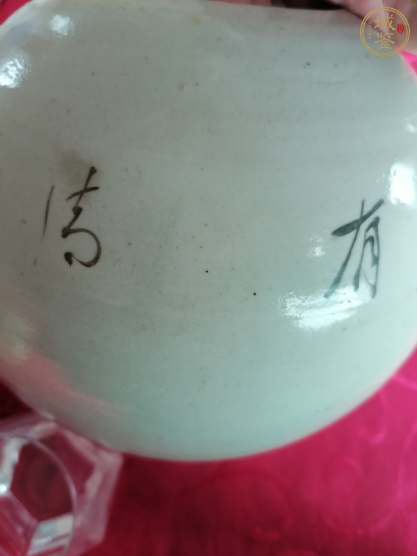 古玩花鳥紋西瓜罐真品鑒賞圖