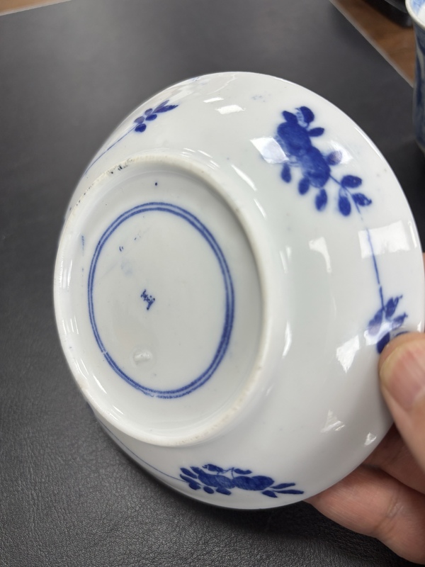 古玩陶瓷青花杯盤拍賣，當(dāng)前價格450元