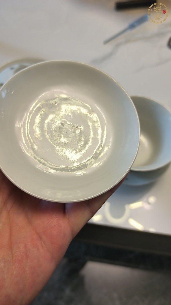 古玩陶瓷油粉彩清白傳家圖蓋碗真品鑒賞圖