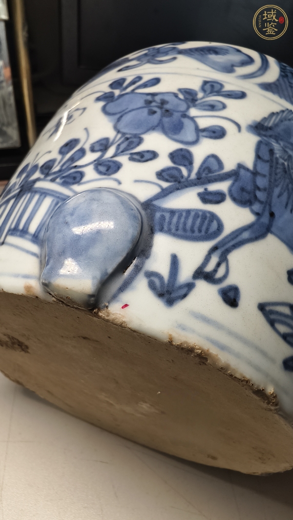 古玩陶瓷青花麒麟紋筒式爐真品鑒賞圖