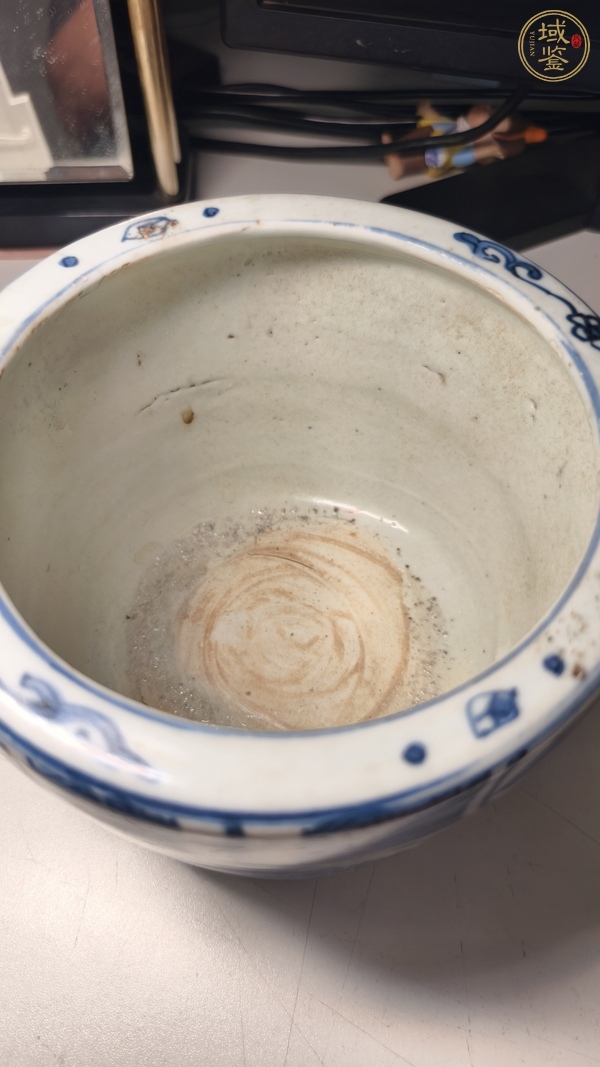 古玩陶瓷青花麒麟紋筒式爐真品鑒賞圖