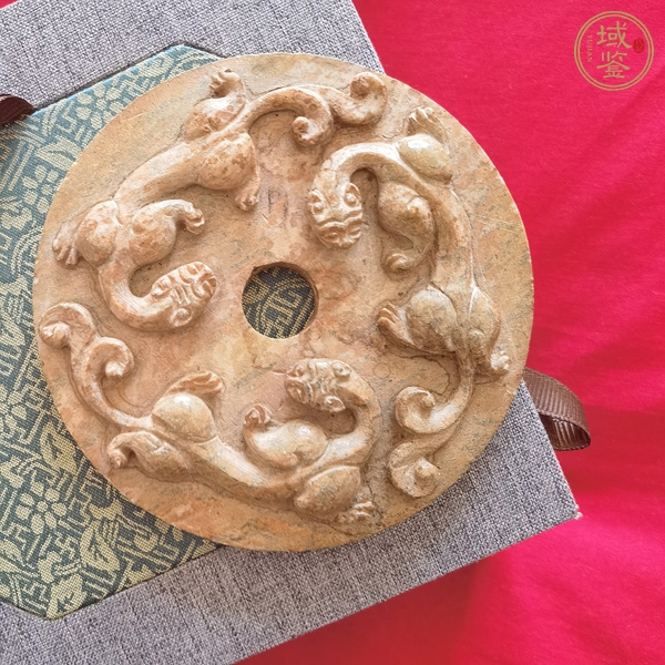 古玩玉器做舊仿古“螭龍紋璧”真品鑒賞圖