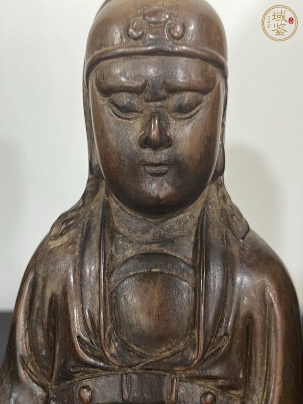 古玩字畫關(guān)羽坐像真品鑒賞圖