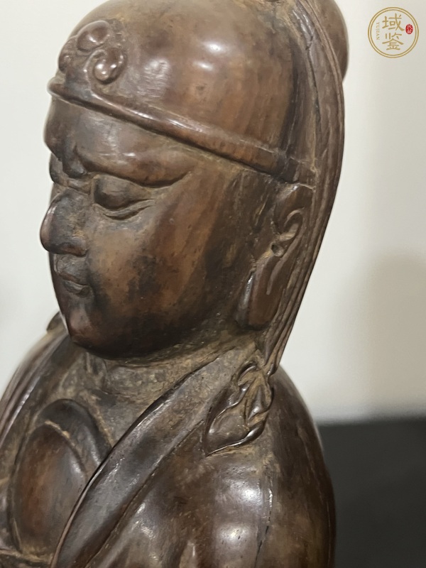 古玩字畫關(guān)羽坐像真品鑒賞圖