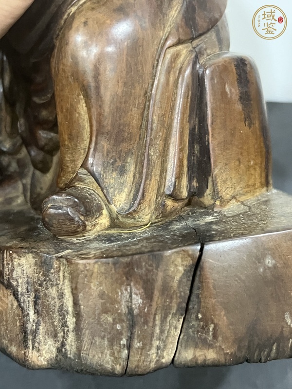 古玩字畫關(guān)羽坐像真品鑒賞圖