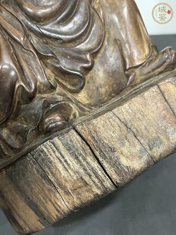古玩字畫關(guān)羽坐像真品鑒賞圖