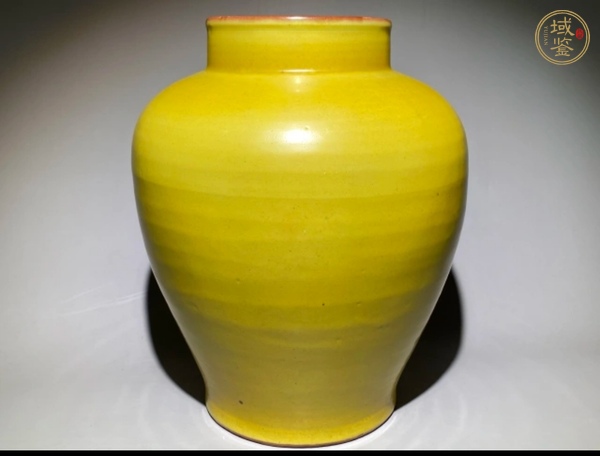 古玩黃釉罐真品鑒賞圖