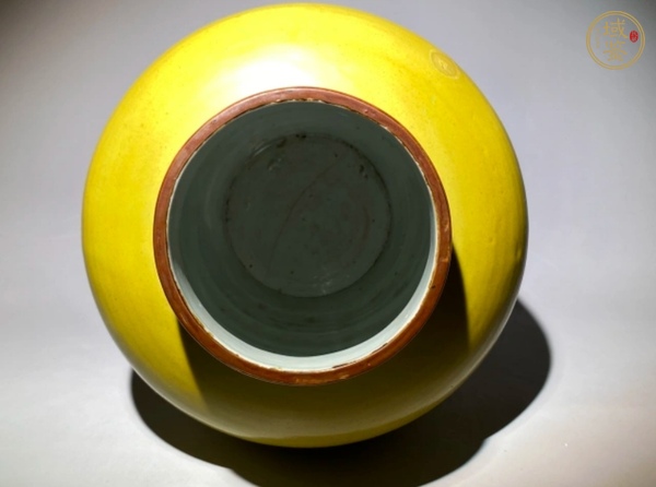 古玩陶瓷黃釉罐真品鑒賞圖