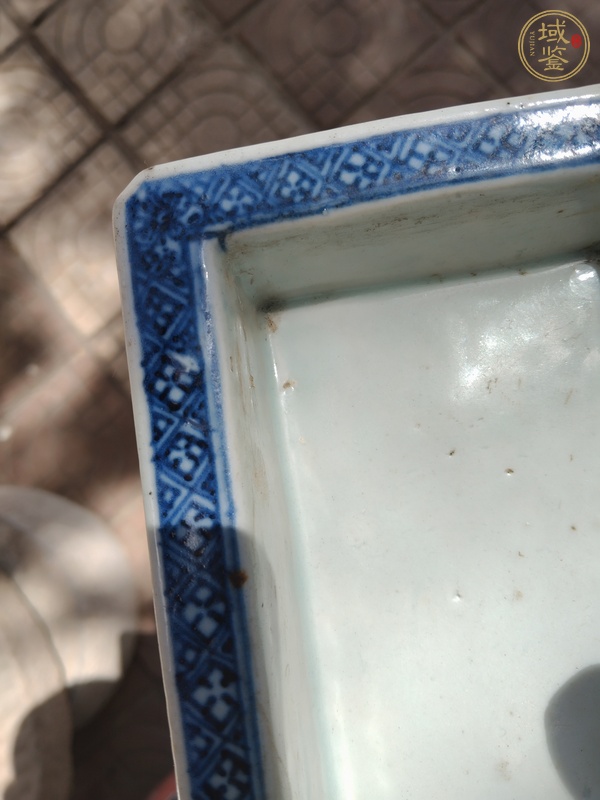 古玩陶瓷青花鏤空水仙盆真品鑒賞圖