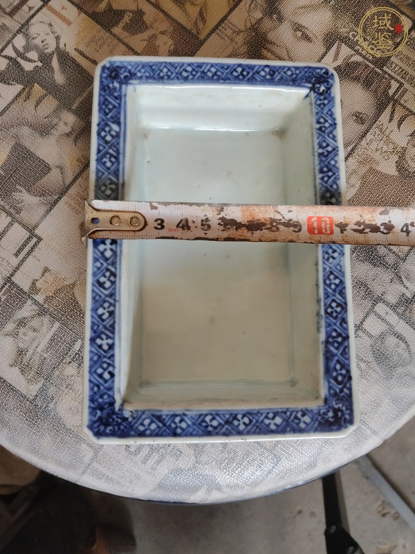 古玩陶瓷青花鏤空水仙盆真品鑒賞圖