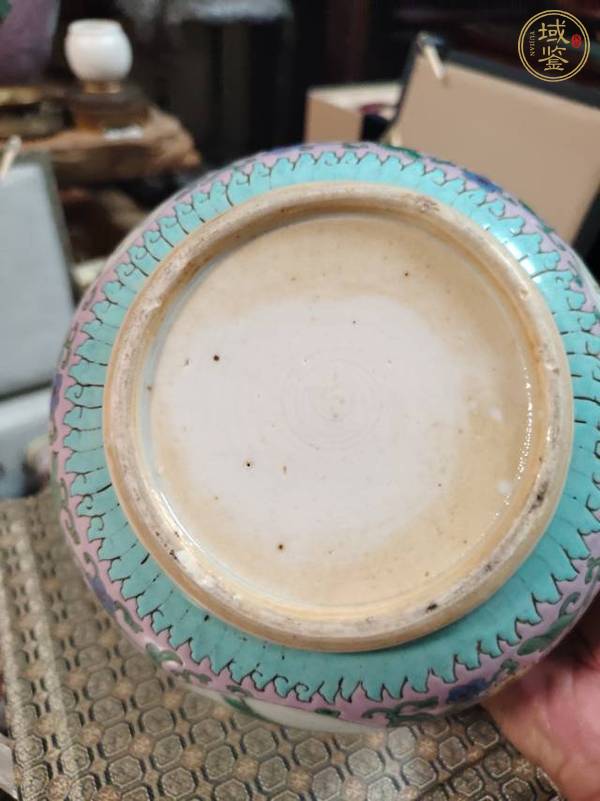 古玩陶瓷粉彩龍紋香爐真品鑒賞圖