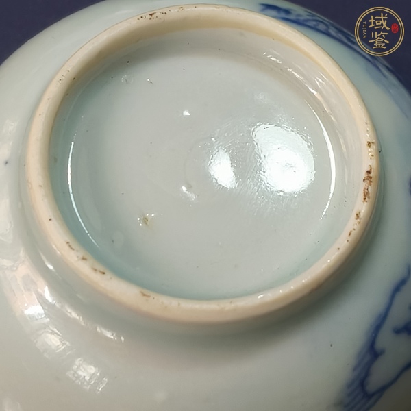 古玩陶瓷青花人物紋茶杯真品鑒賞圖