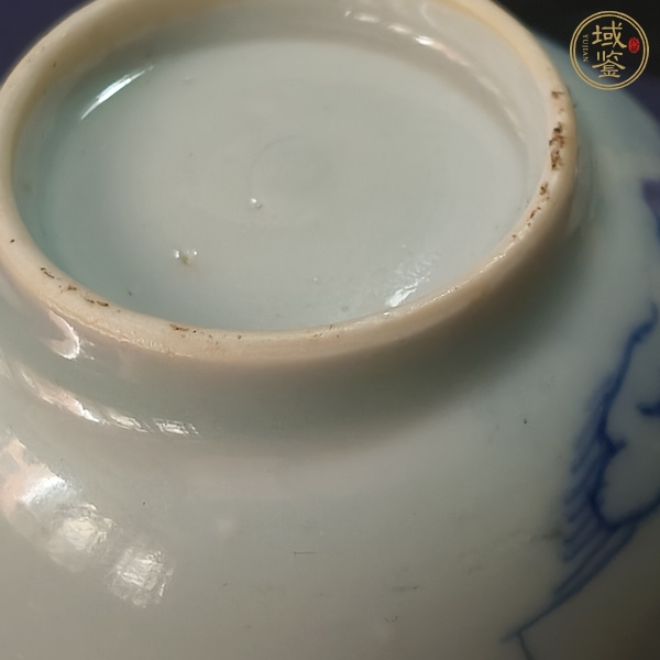 古玩陶瓷青花人物紋茶杯真品鑒賞圖