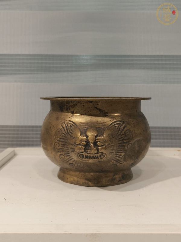 古玩雜項獸面香爐真品鑒賞圖