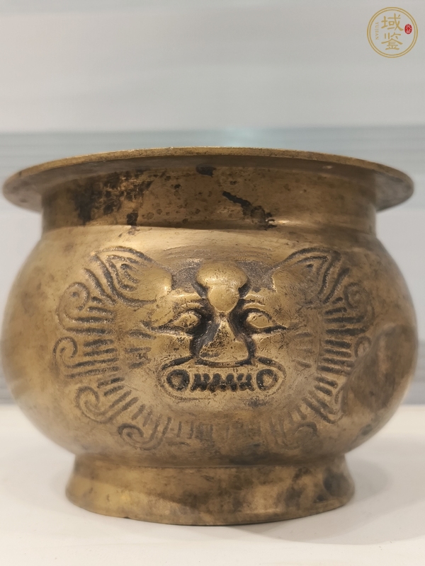 古玩雜項獸面香爐真品鑒賞圖