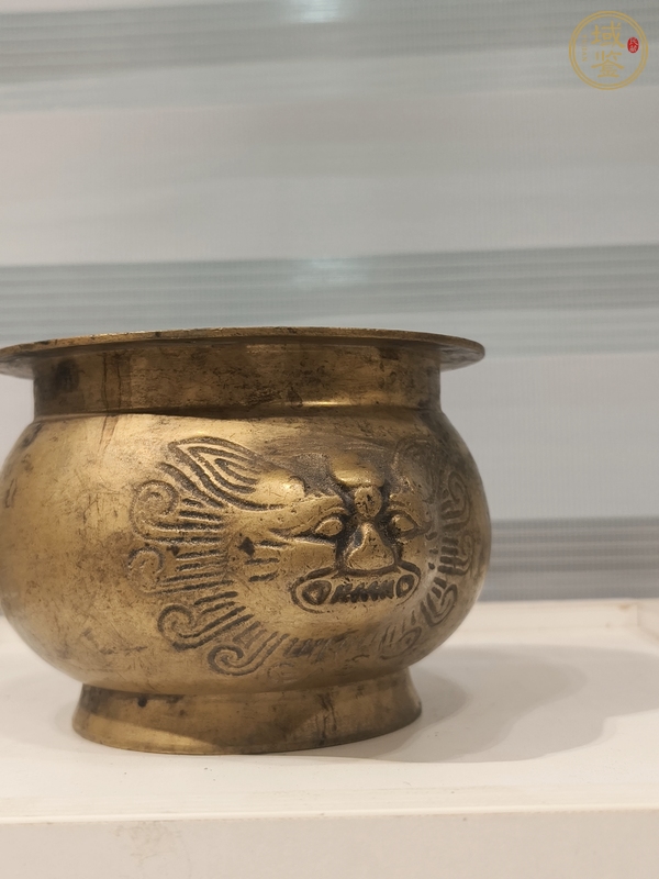 古玩雜項獸面香爐真品鑒賞圖