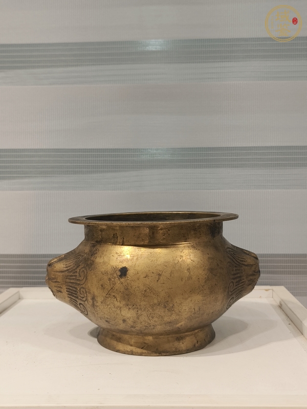 古玩雜項獸面香爐真品鑒賞圖