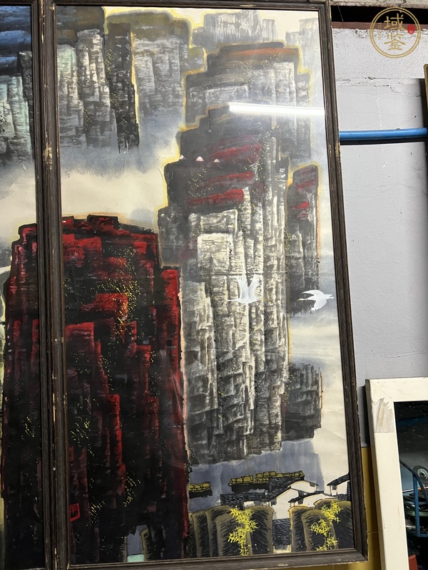 古玩白志強山水屏真品鑒賞圖