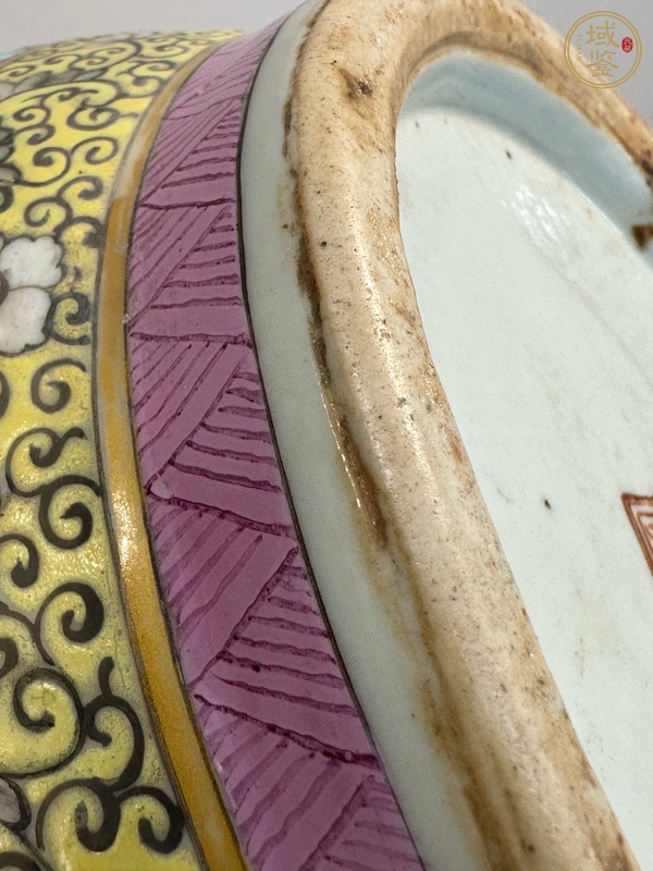 古玩陶瓷花間龍紋綠松石釉地墨彩天球瓶真品鑒賞圖