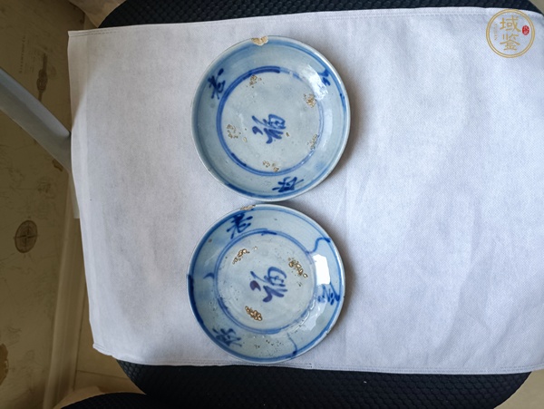 古玩吉語紋青花盤真品鑒賞圖