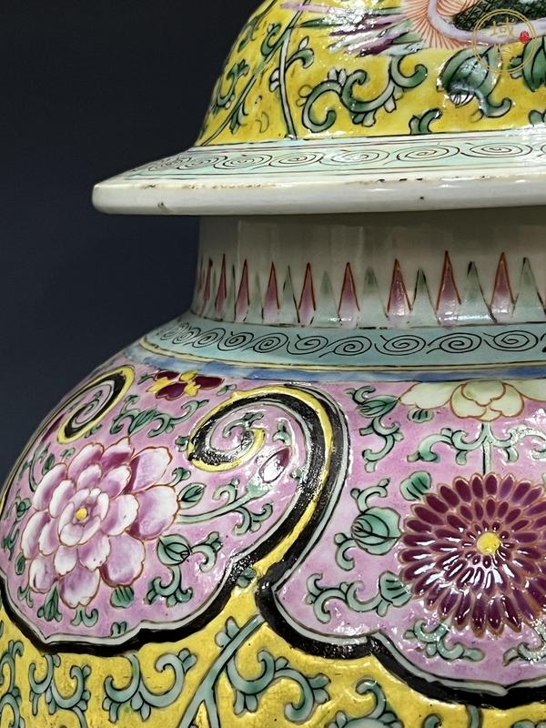古玩陶瓷粉彩將軍罐真品鑒賞圖
