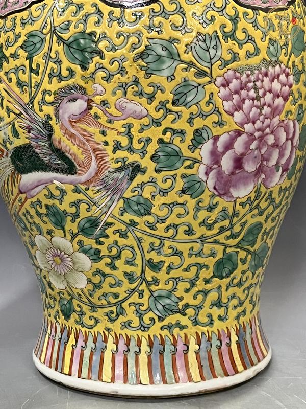 古玩陶瓷粉彩將軍罐真品鑒賞圖