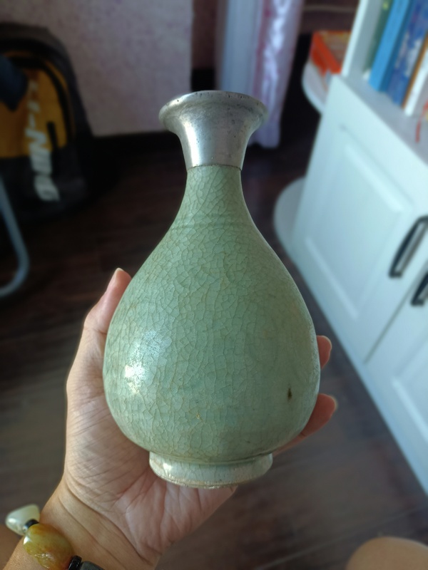 古玩陶瓷龍泉青瓷玉壺春瓶拍賣，當前價格2888元