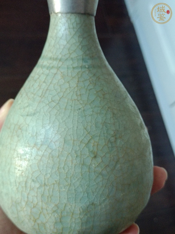 古玩陶瓷龍泉青瓷玉壺春瓶真品鑒賞圖