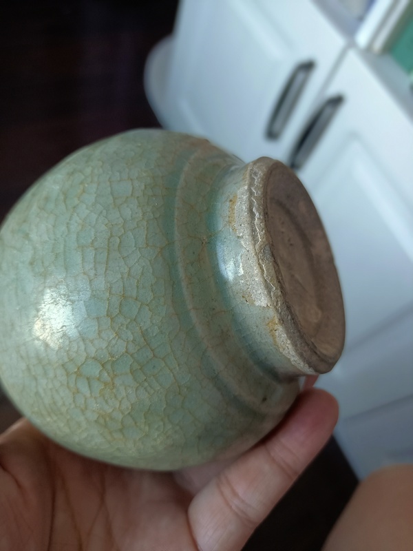 古玩陶瓷龍泉青瓷玉壺春瓶拍賣，當前價格2888元