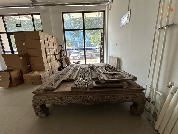 古玩雜項大龍床真品鑒賞圖