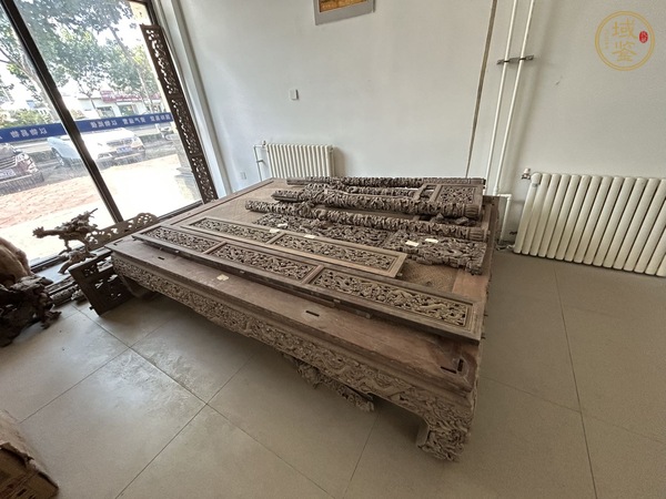 古玩雜項大龍床真品鑒賞圖