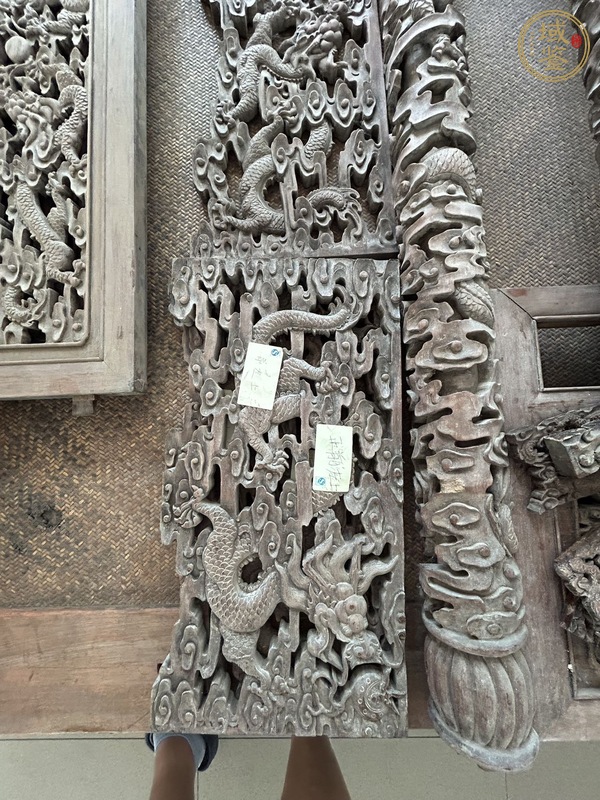 古玩雜項大龍床真品鑒賞圖