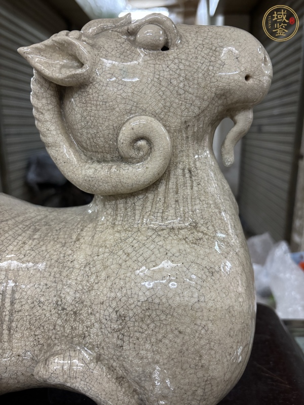 古玩陶瓷哥釉羊真品鑒賞圖
