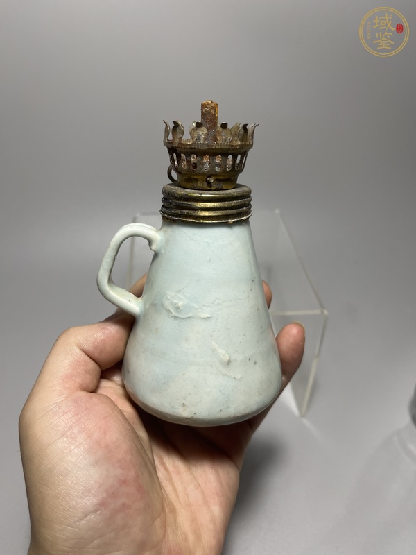 古玩陶瓷青釉油壺真品鑒賞圖