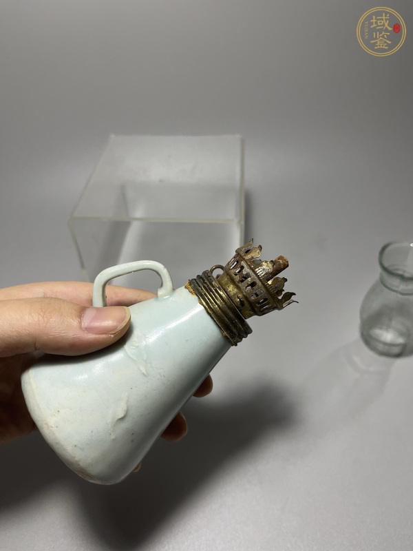 古玩陶瓷青釉油壺真品鑒賞圖