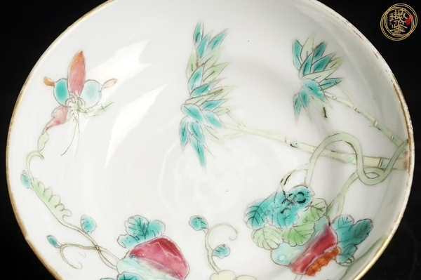 古玩陶瓷粉彩癩瓜碗真品鑒賞圖