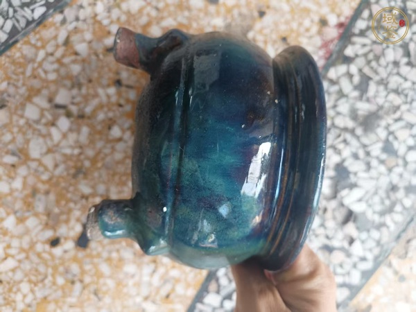 古玩陶瓷宜鈞釉香爐真品鑒賞圖