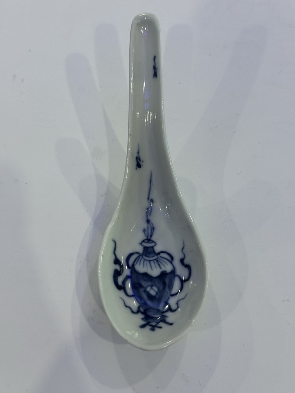 古玩陶瓷博古圖青花湯勺拍賣，當前價格788元