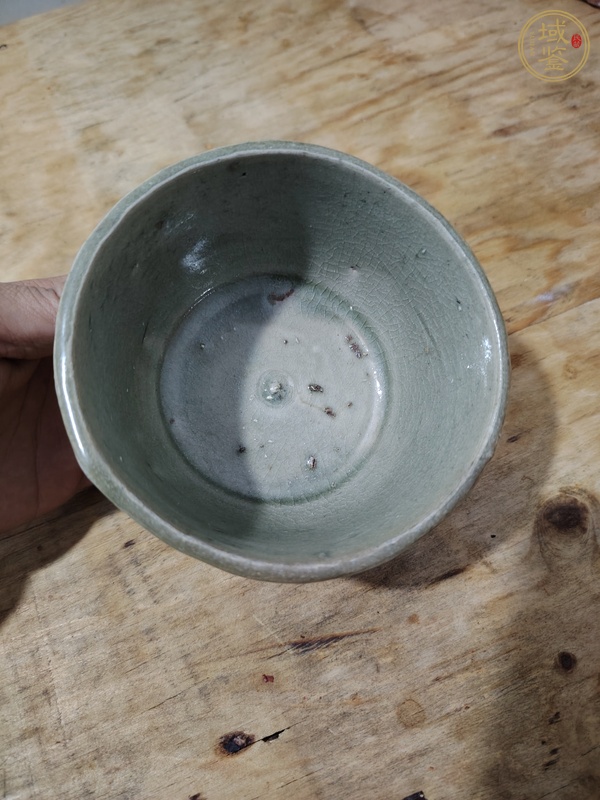 古玩陶瓷青釉杯真品鑒賞圖
