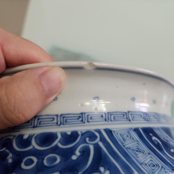 古玩陶瓷清康熙青花饕餮紋香爐拍賣(mài)，當(dāng)前價(jià)格26800元