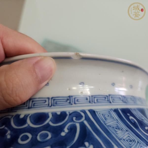 古玩陶瓷康熙青花饕餮紋香爐真品鑒賞圖