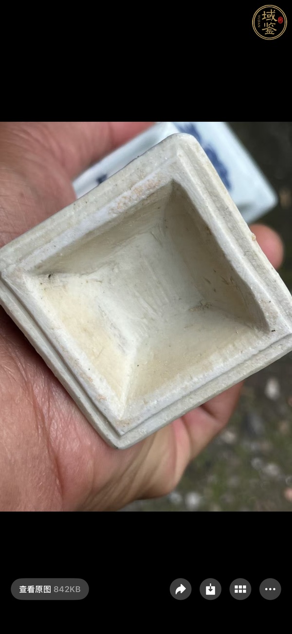 古玩陶瓷青花花觚真品鑒賞圖