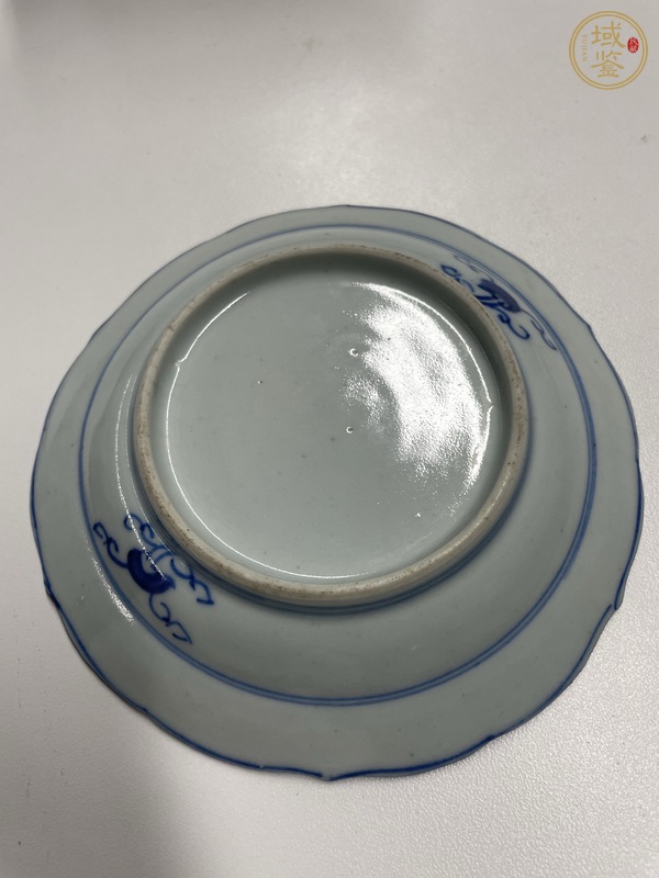 古玩陶瓷清乾隆洞石花蝶紋蓋碗一套真品鑒賞圖