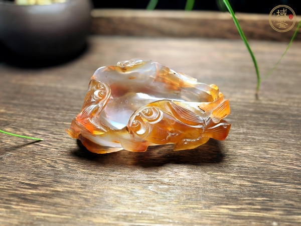 古玩雜項清 瑪瑙洗子真品鑒賞圖