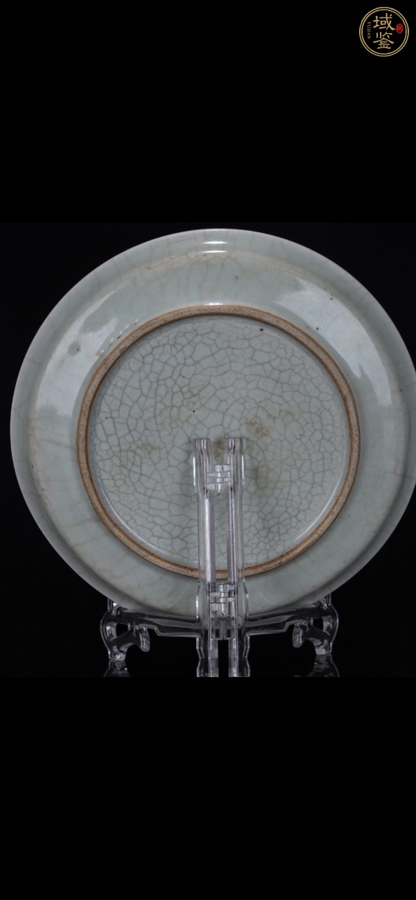 古玩陶瓷官釉紋盤真品鑒賞圖